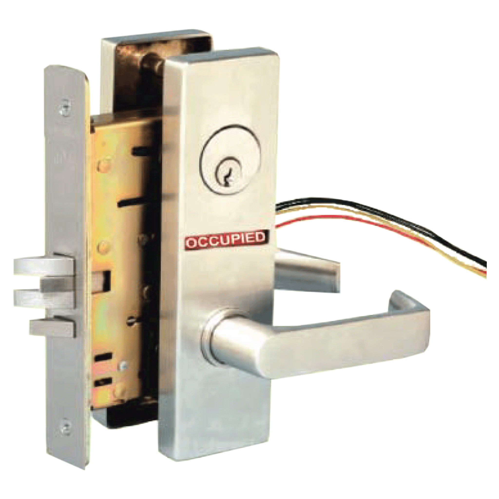 Mortise Grade 1 Electric Mortise Latch w/Thumbturn and Indicator (ADA)