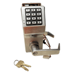 Electronic Keypad Cylindrical Lock, Non-IC, w/Privacy/Lock Down Push Button, 26D Finish