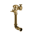 1.6 GPF Push Button Flush Valve, Rough Brass