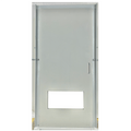 3' 0" x 6' 8" 16-gauge Galvanized Door w/Louver Cut Out Only & Mortise Prep